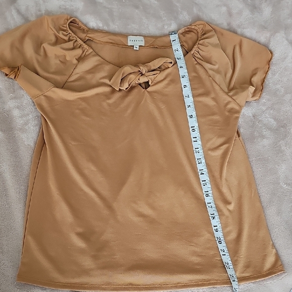 Freego Tan Blouse Size M - Picture 7 of 7